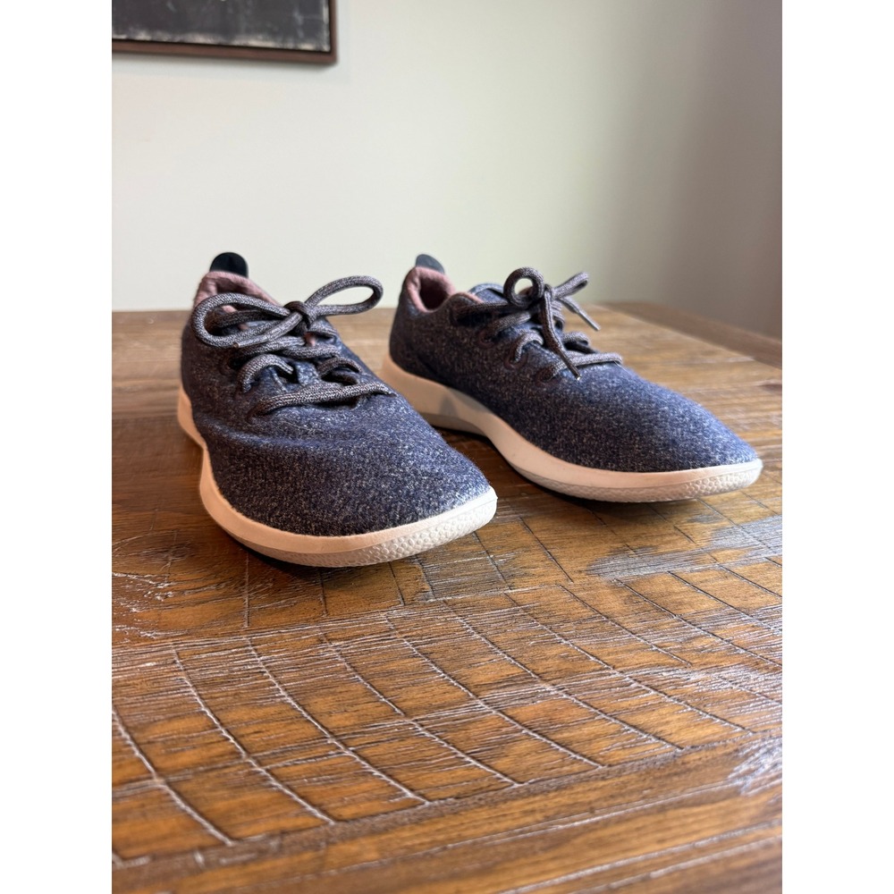Allbirds Wool Runner Mens Shoes Navy Blue Pink Merino Wool Sneakers 7.5 Womens 9